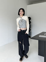 ラブリーリボンニットボレロ / Lovely Ribbon Knit Bolero (4color)