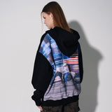 dtgプリントフーディー / dtg printed hoodie [black]