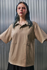 N-BT ポケット 1/2 カラーT (Beige)