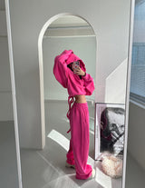 Valen Napping Backless Hoodie