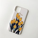 Yellow Tulip / hard matt case iPhone Galaxy (6587991425142)