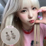ロイヤルベイビーエンジェルイヤリング - ショート  / Royal Baby Angel Earring - Short (Silver) (Kep1er Chaehyun, Yeseo, Xiaoting Earrings)