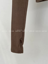 Open Warmer Cropped Turtleneck T-shirt
