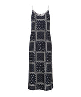 ネイビーチェック&ペイズリードレス / navy check & paisley dress (4506538246262)
