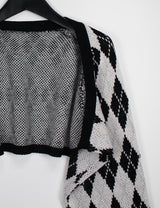 アーガイルニットボレロ / Argyle Knit Bolero (3color)