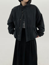 ウールショートパッドジャンパー / Wool short padded jumper (2color)