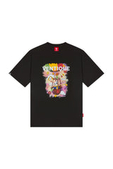 グラフィックホットエアバルーンTシャツ/ VENTIQUE Graphic hot air balloon T-shirt 5color