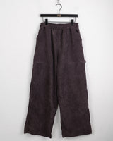Kanji Pocket Corduroy Banding Long Wide Pants