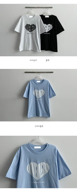 ラブハートTシャツ/Love Heart T-shirt
