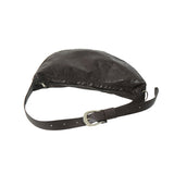 H型バックルバナナレザーバッグ / H-Buckle Banana Leather Bag (brown)
