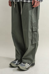 ユーティリティポケットパンツ / UTIL POCKET PANTS-HERRINGBONE KHAKI