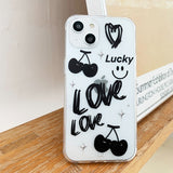 ラッキーブラックチェリーフォーンケース / Lucky black cherry phone case