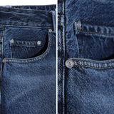 BRUSH WASHING DENIM RELAXFIT-BLUE