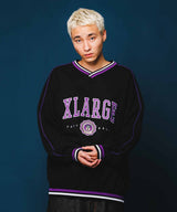パイピングVネックスウェット / PIPING V NECK SWEAT