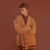 THREE LINES KNIT CARDIGAN_BEIGE (6610782650486)