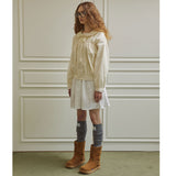 Loving shirring windbreaker jumper (ivory)
