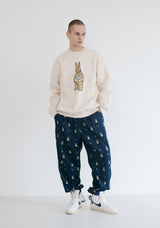 ビッグベアラビットクルーネック / BSR2223FWPO031 BIG BEAR RABBIT CREWNECK CREAM