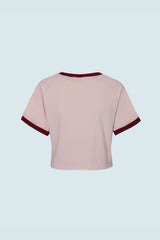 コントラストレグランクロップTシャツ