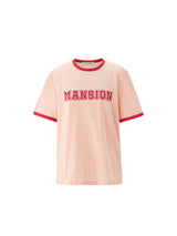 マンションバインディングTシャツ / Mansion binding tee - Peach