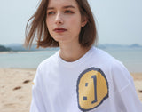 【OUTLET】SM:]E プリントオーバーサイズTシャツ WHITE
