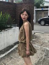 ヘミッシュスリーブレストトップ