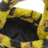 フラワーベアフラフィーミニバッグ / Flower Bear Fluffy Mini Bag_Black