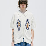 チマヨパターンニットカーディガン / CHIMAYO PATTERN KNIT CARDIGAN CREAM