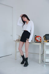 オープニングクロップドシャツ / HI (8285) opening cropped shirt