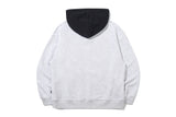 TWO TONE BUTTON HOODIE
