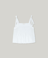 ribbon pintuck sleeveless top