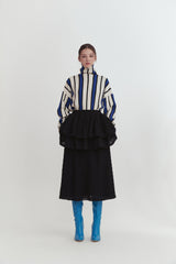 Stripe rib knit