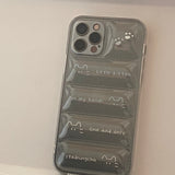 リトルキッテンパデッドアイフォンケース/standingchu Little kitten Padded case
