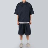 デニムスキッパーシャツ / Denim skipper shirt