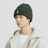 YPペイズリーパッチニットビーニー / YP PAISLEY PATCH KNIT BEANIE DEEP GREEN