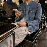 セミオーバーチャイナデニムジャケット / LMN Semi-Overs China Denim Jacket (blue)