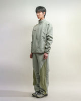 アシンメトリーウェーブパンツ / ASYMMETRIC WAVE PANTS-EARTHY GREEN