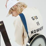 オーバーフィットスウェットシャツ/OVERFIT SWEAT SHIRT-CREAM