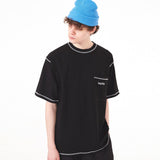 スティッチドベーシックロゴTシャツ / STITCHED BASIC LOGO TEE (2color)