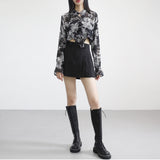 (Set) Heran Paisley Blouse + Top
