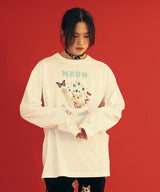 02ミャウミャウキャットTシャツ / 0 2 meow meow cat t-shirt (4579919757430)