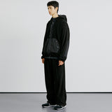ミリタリーグムカフリースセットアップ/GUMKA FLEECE SET-UP BLACK