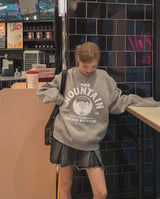 (UNISEX)ヘビーマウンテンラウンドスエットシャツ