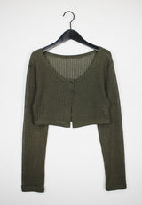 チチクロップカーディガン / Chichi Crop Cardigan (4color)