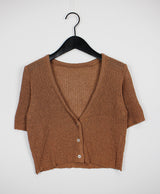 プロデュースショートスリーブカーディガン / Produce short sleeve cardigan (4color)