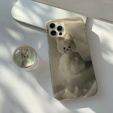 Snow Cat Phone Case Bead Tok Set 