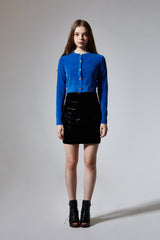 Faux Leather Mini Skirt