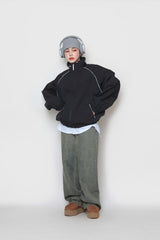 ペイズリーパイピングジップアップ / Paisley Piping Zip-Up