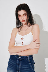 チェーンノースリーブトップ/CHAIN SLEEVELESS TOP