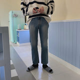 Brit Straight Denim Pants (8102) (6691039772790)