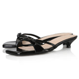 Y.01 Jane Candy Kitten Mules / YY20S-S44 /Black (6550172860534)